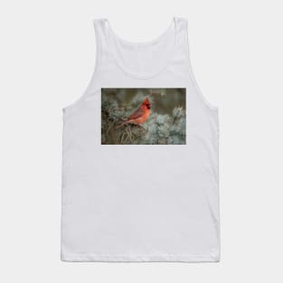 Male Northern Cardinal Tank Top